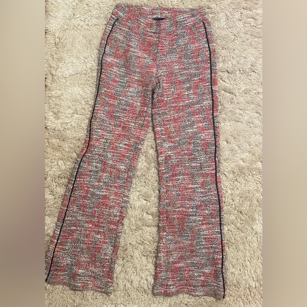 Zara Red and Black Tweed Pants